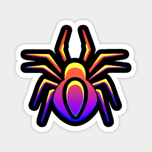 Big Halloween Spider Retro Colorful Magnet