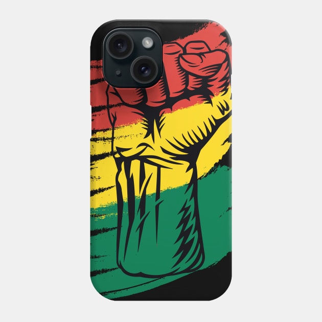 Black Pride Fist Black Lives Matter Gift Phone Case by BadDesignCo