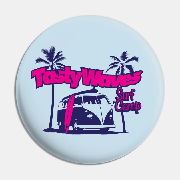 Tasty Waves Surf Camp Pin by GrumpyDog