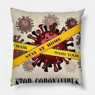 Stop Coronavirus Pillow