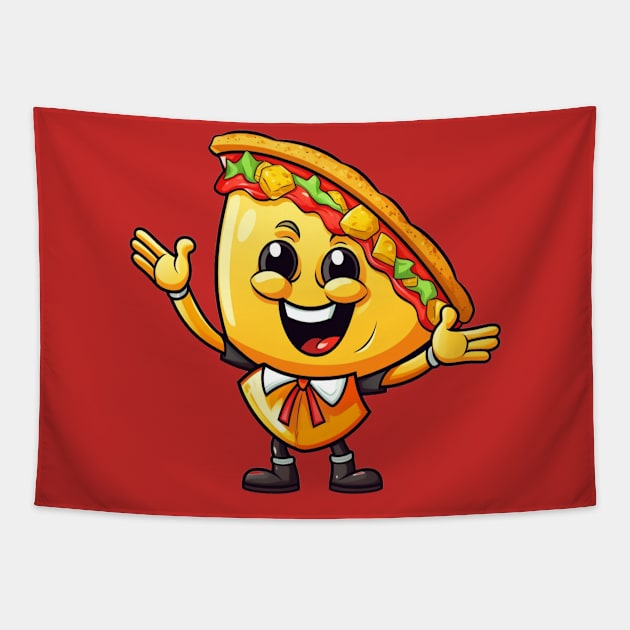 kawaii Taco cehees T-Shirt cute potatofood funny Tapestry by nonagobich