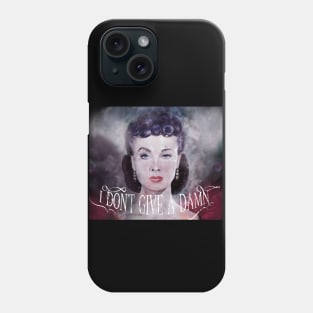 Gone With The Wind quote "I don't give a damn" Scarlett O'Hara Watercolor Phone Case