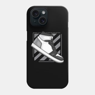 AJ 1 High Grey Fog Sneaker Phone Case