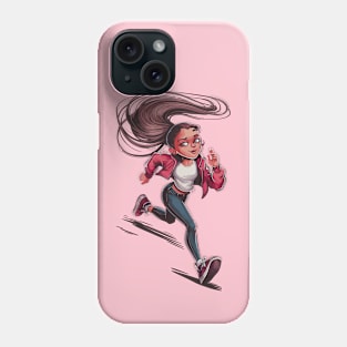 Running Girl Perspective Shot Phone Case