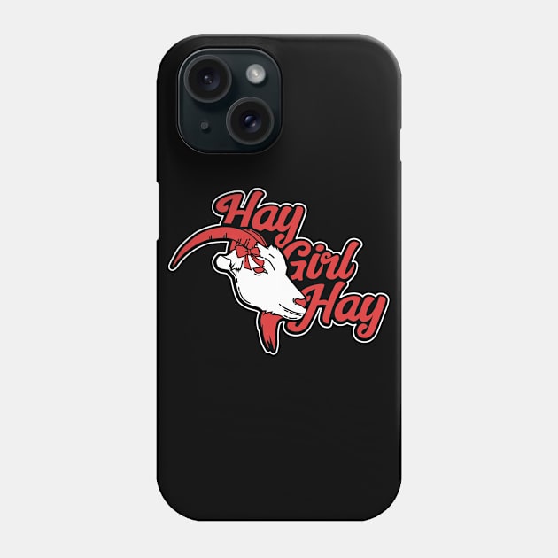 Goat Lover Hay Girl Hay Phone Case by TheBestHumorApparel