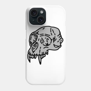 Skull Monkey-Grey Phone Case