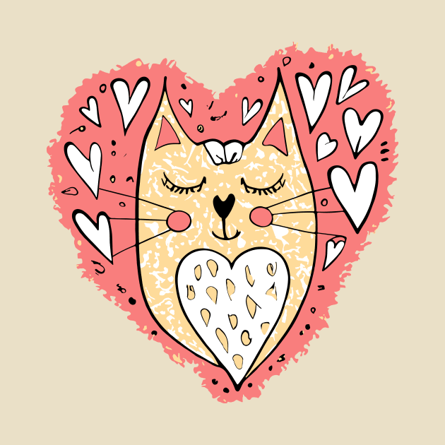 Cute Love Cat by Nessanya