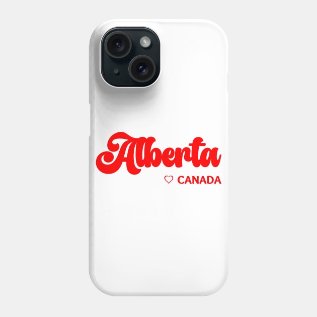 Alberta: I love Canada Phone Case by teezeedy