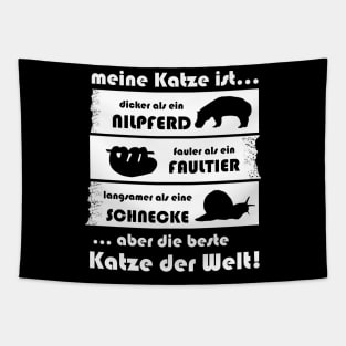 Katze Kätzchen Mietze Sprüche Geschenkidee cute Tapestry