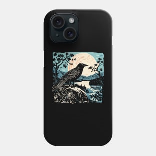 Lino Cut Bird Phone Case