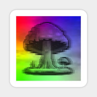 Glitched Mushroom Magnet