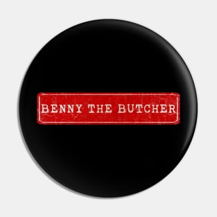 vintage retro plate Benny the Butcher Pin