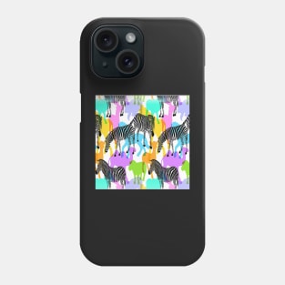 Colourful Zebra Phone Case