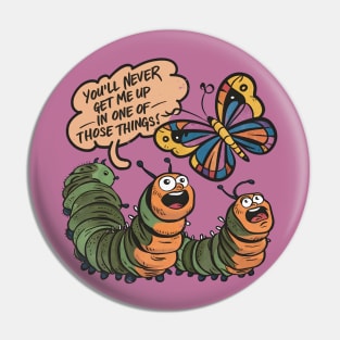 Funny Caterpillars Pin