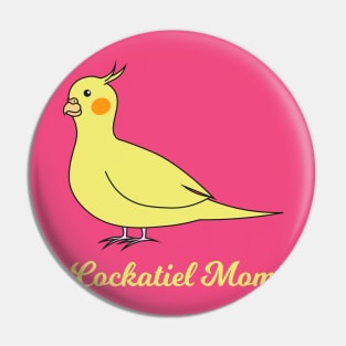 Cockatiel Mom Pin