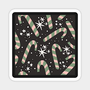 Candy Cane Christmas Magnet