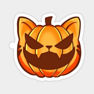 Cat pumpkin Magnet