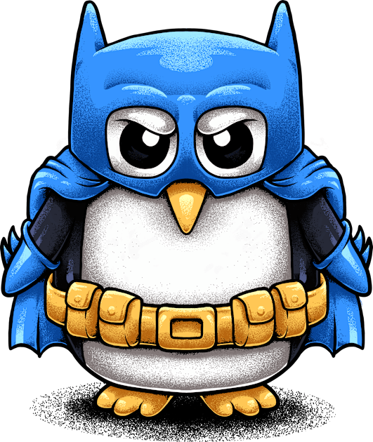 Penguin Superhero 3 Kids T-Shirt by RUA