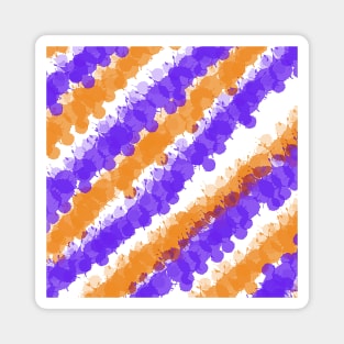 Orange & Purple Bright Splatter Magnet