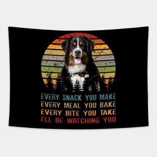 Tail Tales Bernese I'll Be Watching You Tee Extravaganza Tapestry