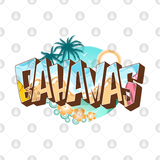 Bahamas 3d text by SerenityByAlex