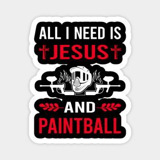 I Need Jesus And Paintball Magnet