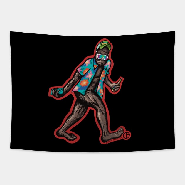 BroSquatch Tapestry by Art from the Blue Room