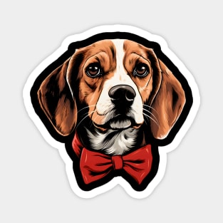 Nerdy Beagle Magnet