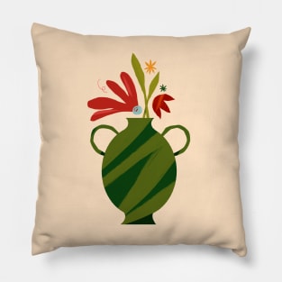 Spring vase Pillow