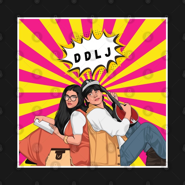 DILWALE DULHANIYA LE JAYENGE l DDLJ I Shahrukh Khan I Bollywood l Pop Art by Swag Like Desi