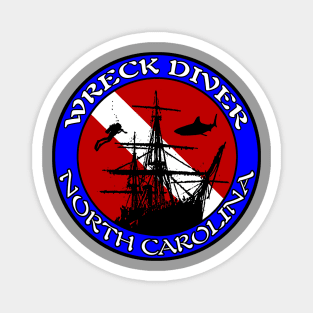 Wreck Diver North Carolina Graveyard of the Atlantic Scuba Diving Magnet