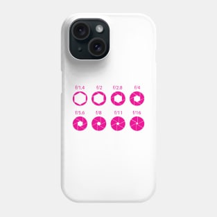 F-Stops-Pink Phone Case