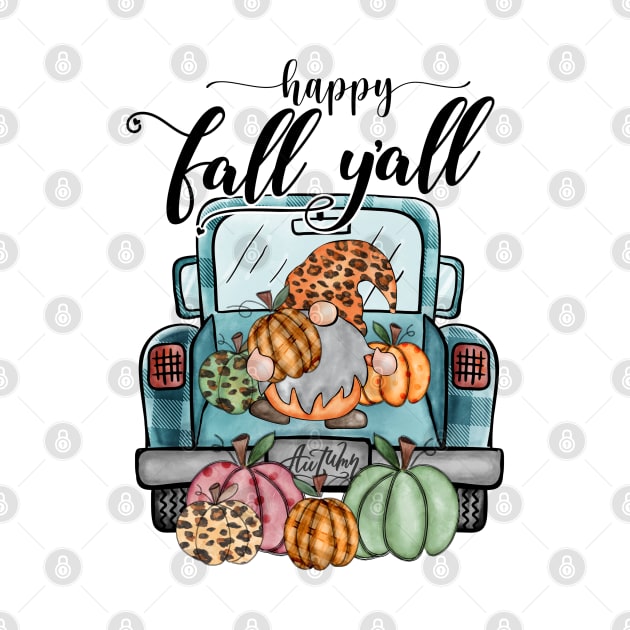 Happy Fall Y'all Gnome Pumpkin Truck by little.tunny