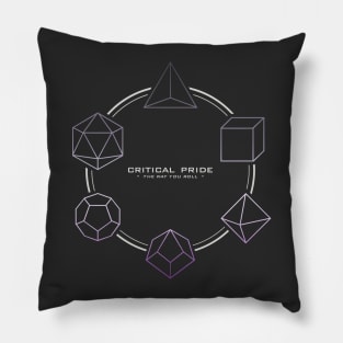 DnD Critical Pride Asexual Pillow