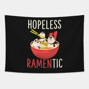 Kawaii Panda Japanese Ramen Noodles Tapestry