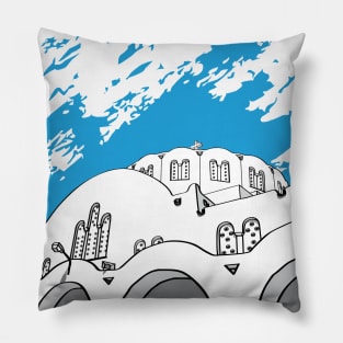 Santorini SKY LANDSACAPE Pillow