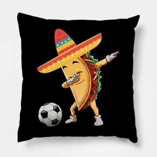 Dabbing soccer taco dab Pillow