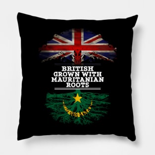 British Grown With Mauritanian Roots - Gift for Mauritanian With Roots From Mauritania Pillow