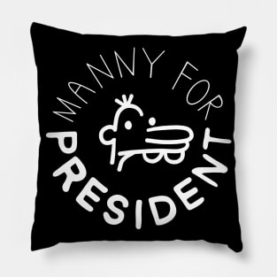 manny for president | black Pillow