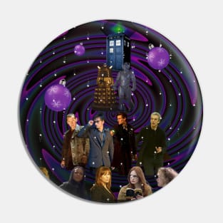 Dr Who Christmas design Pin