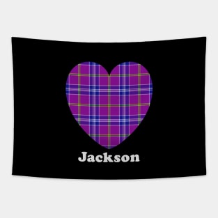 The JACKSON Family Tartan 'Love Heart' Design Tapestry