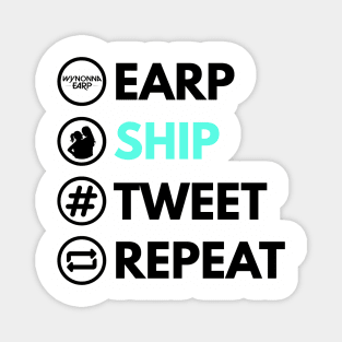 Earp Ship Tweet Repeat - Wynonna Earp Magnet