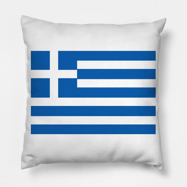 Flag of Greece Pillow by COUNTRY FLAGS