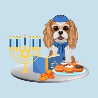 Hanukkah Blenheim Cavalier King Charles Spaniel T-Shirt