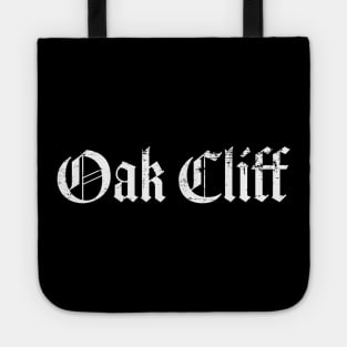 Oak Cliff Texas White Tote