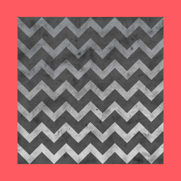 Gray white vintage chevron pattern lines retro distressed by PLdesign