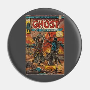 Ghost of Tsushima fan art comic cover Pin