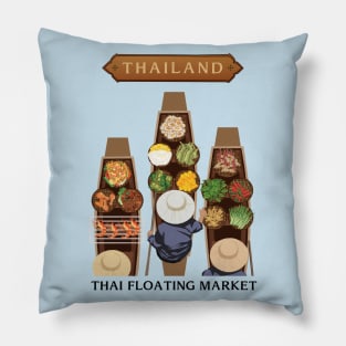 Thai Floating Market Pillow