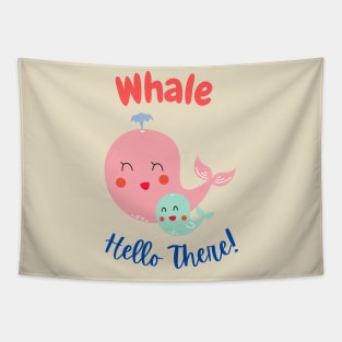 WHALE Hello There Tapestry