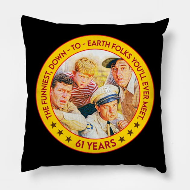 The andy actor griffith show memories logoo Pillow by davidhedrick